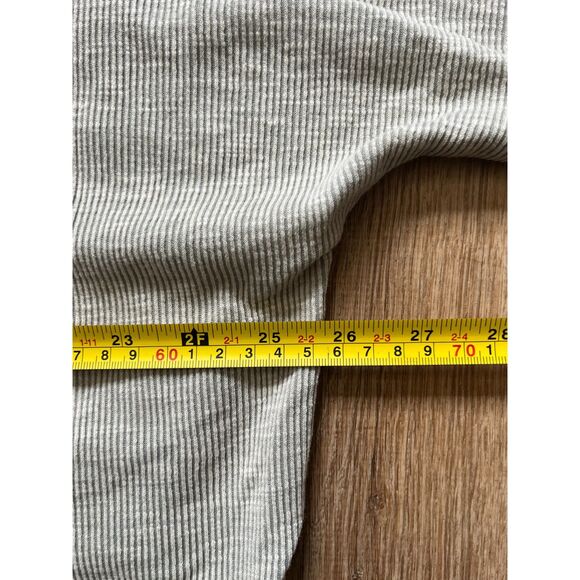 NWT DONNI. Gray Stripe Soft Ribbed Cardigan Sweater Pullover Women's One Size - Picture 10 of 11